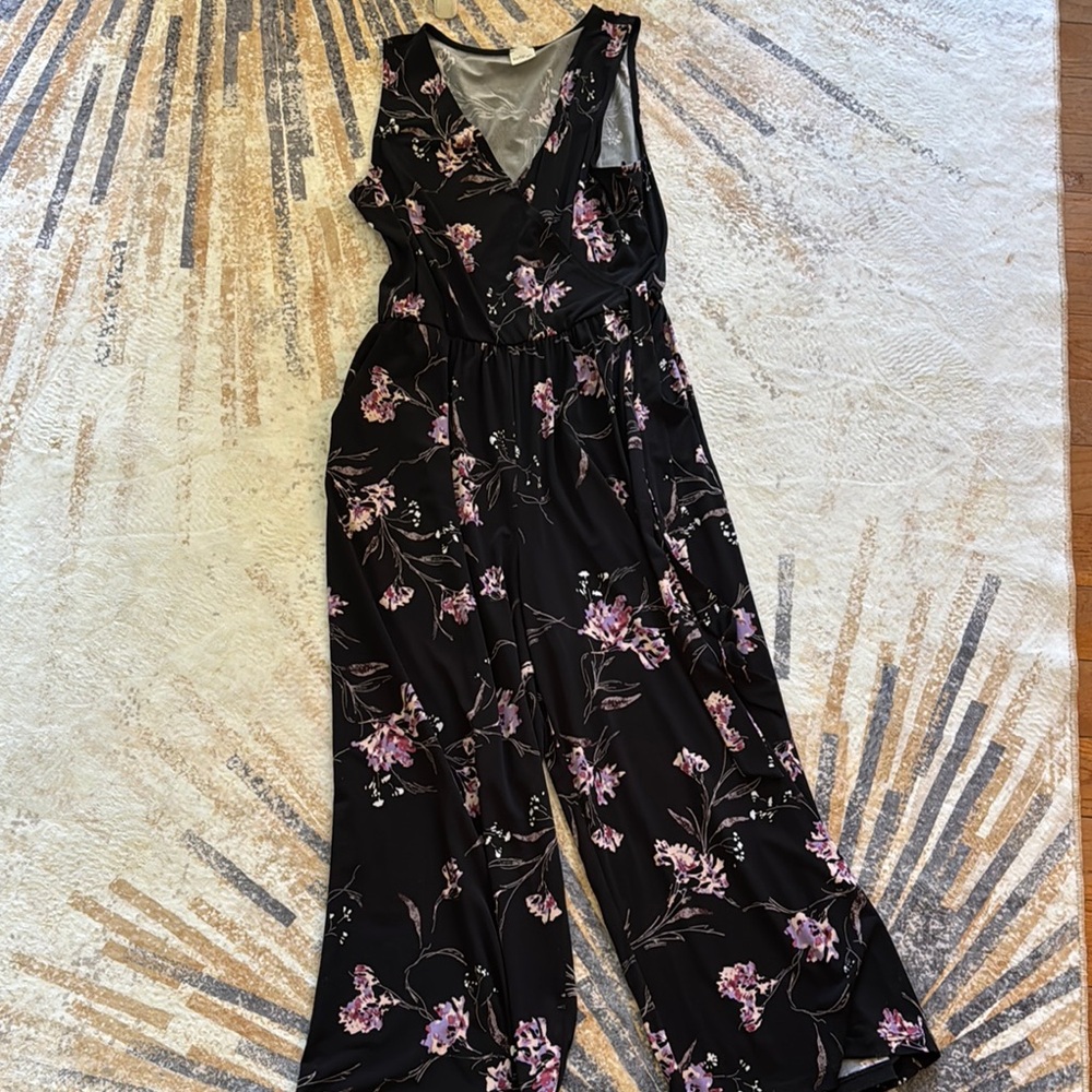Kayleigh Delaney Knit Cropped Jumpsuit Medium